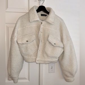 Cropped Sherpa jacket